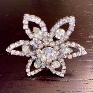 Vintage Pin Turned Into Cocktail Ring Adjustable